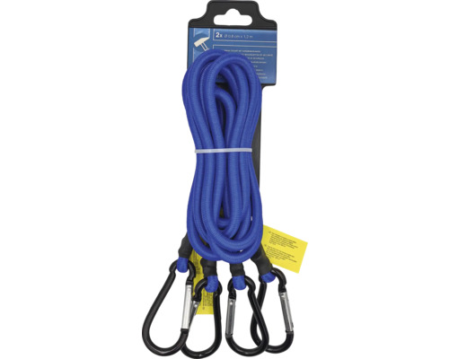 Lanlord Bungee-Seile Mit Karabiner – 2 Stück, 203 Cm, Schwarz, Strapazierfähig Für Camping, Fahrrad & Garten