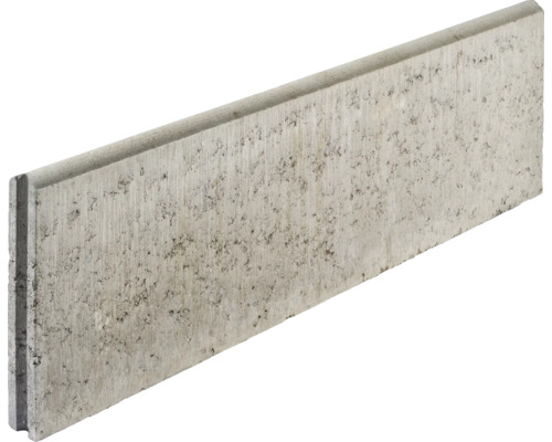 Beton Rasenbordstein grau beidseitig abgerundet 100 x 5 x 30 cm