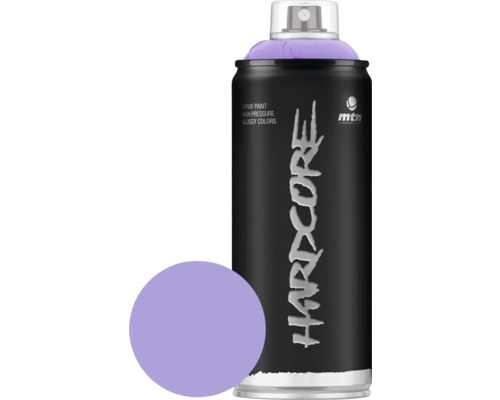 MTN Montana Hardcore Sprühlack RV-214 Violet 400 ml Schwarze Sprühdose mit lila Farbfeld zur Farbauswahl