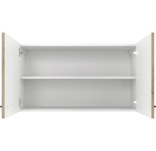 Offener Wandschrank mit zwei Regalböden