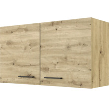 Hängeschrank mit zwei Türen und Holzoptik