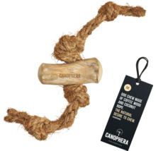 Canophera Hundespielzeug aus Kaffeebaumholz und Kokosfaserseil