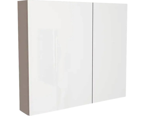 Spiegelschrank Devo Vena 2.0 links BxHxT 80x70x15 cm structure stone grey