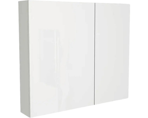 Spiegelschrank Devo Vena 2.0 links BxHxT 80x70x15 cm pearl grey supermatt