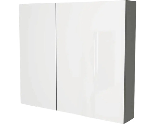 Spiegelschrank Devo Vena 2.0 rechts BxHxT 80x70x15 cm classico stone grey