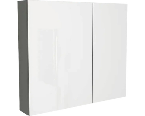 Spiegelschrank Devo Vena 2.0 links BxHxT 80x70x15 cm classico stone grey