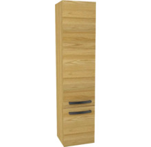 Schmaler Badschrank aus Holz mit Schubladen