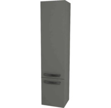 Hängehochschrank mit 1 Tür und Schublade Devo Vena 2.0 rechts BxHxT 35x150x33 cm classico stone grey Griff schwarz