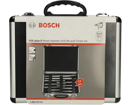 Bohrer- und Meißel Set Bosch 11-tlg. SDS-plus-3