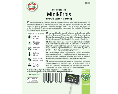 Sperli Minikürbis Samenpackung