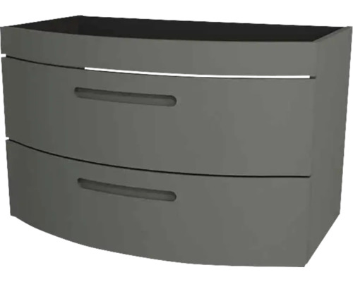 Waschtischunterschrank Devo Vena 2.0 BxHxT 80x50x38 cm classico stone grey Griff eingefräst