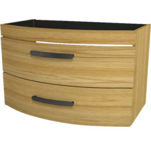 Waschtischunterschrank mit zwei Schubladen im Holzdesign