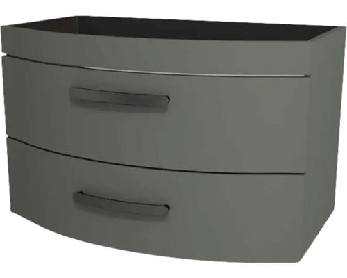 Waschtischunterschrank Devo Vena 2.0 BxHxT 80x50x38 cm classico stone grey Griff schwarz