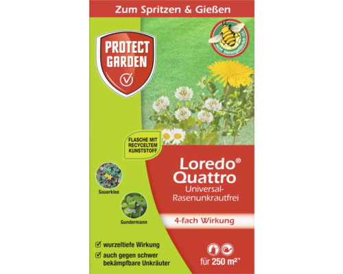 Rasenunkrautfrei Protect Garden Loredo Quattro Konzentrat 250 ml für bis zu 250 m²