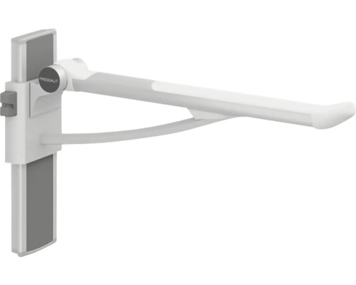 Stützklappgriff Pressalit PLUS höhenverstellbar linksbedient 700 mm aluminium/weiß matt R370370000