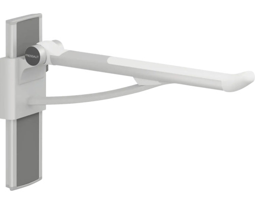 Stützklappgriff Pressalit PLUS höhenverstellbar rechtsbedient 700 mm aluminium/weiß matt R370470000