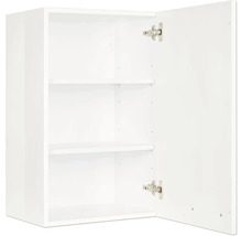 NOBILIA Hängeschrank Modern BxTxH 45 x 35 x 72 cm alpinweiss hochglanz vormontiert Anschlag rechts 4004539041301