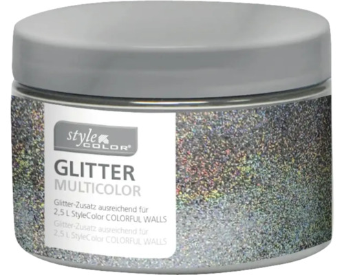 StyleColor Glitter-Zusatz für Wandfarbe - ausreichend für 2,5 l für COLORFUL WALLS - multicolor 40 g StyleColor Glitter Multicolour zur Verwendung in Innenräumen