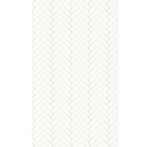 Duschrückwand mySpotti Shower Herrinbone Tiles White Fliesenoptik 255 x 150 cm SH-255150-1918-HB