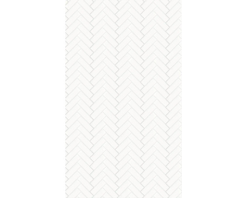 Weißes Fischgrätenmuster für Wand oder Boden