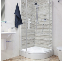 Duschrückwand mySpotti Shower Wood Planks Holzoptik 255 x 150 cm SH-255150-1403-HB