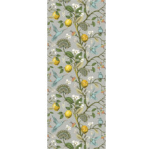 Duschrückwand mySpotti Shower Gloria Zitrone Vogel Pflanzen 255 x 100 cm SH-255100-1853-HB