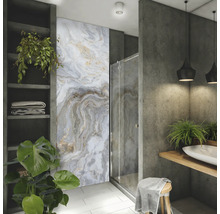 Duschrückwand mySpotti Shower Stig Marmoroptik 255 x 150 cm SH-255150-1778-HB