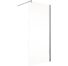 Duschwand aus Glas mit Stabilisierungsstange