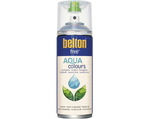 Belton Free PU Sprühlack Klarlack hochglänzend 400 ml Belton Free Aqua Colours Klarlack Sprühdose