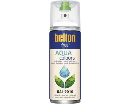 Belton Free PU Sprühlack Ral 9010 reinweiss seidenglänzend 400 ml