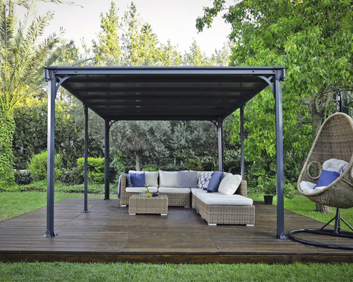 Pavillon Palram – Canopia Milano 4300 430 x 295,5 cm grau