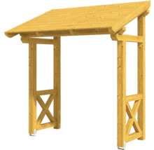 Holzpergola mit Dach für den Garten