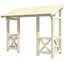 Holzpergola mit Dach für den Garten
