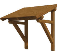 Holz-Vordachkonstruktion mit Dach