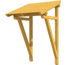 Holz Vordach mit zwei Stützen