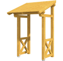 Holzpforte mit Dach