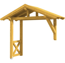 Holz-Vordach mit Satteldachform