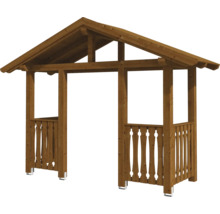 Holzpavillon mit Dach