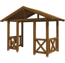 SKAN HOLZ Vordach Stralsund 7 nussbaum 360x187 cm