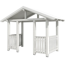 Weißer Holzpavillon für den Garten