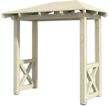 Holzbogen mit Dach für den Garten