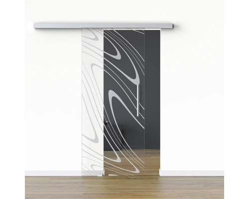 Pertura Glasschiebetür Komplettset Glera Water 01 775x2050 mm Links inkl.Beschlag Selir Aluminium natur,Stangengriff Pertura Glasschiebetür Komplettset Glera Water 01 775x2050 mm Links inkl.Beschlag Selir Aluminium natur,Stangengriff