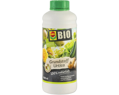 Grundstoff Urtica COMPO BIO Pflanzenstärkung Brennnessel 1 l, genemigte Anwendung bei Pflanzenschädlingen