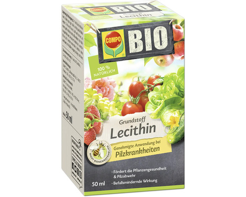 Grundstoff Lecitin COMPO BIO Pflanzenstärkung Lecithin 50 ml Konzentrat genemigte Anwendung bei Pilzkrankheiten