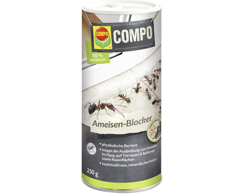 Ameisenmittel COMPO Ameisen Blocker 250 g, pysikalische Barriere, 100 % natürlich, insektenzidfrei zum Streuen und Gießen