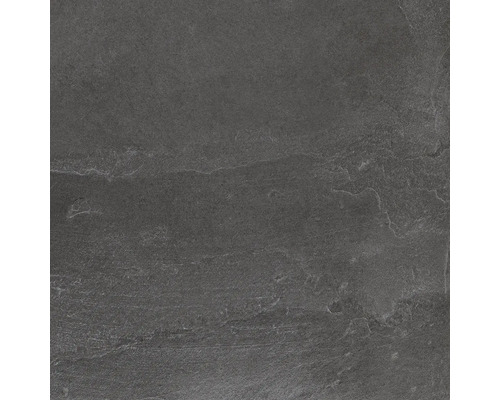 Nahaufnahme einer grauen Bodenfliese mit Steinmuster