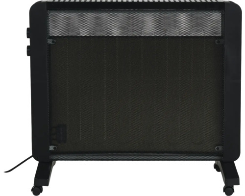 Schwarzer Ölradiator mit Rollen