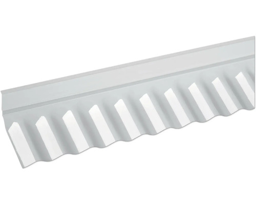 Gutta Acryl Wandanschluss Sinus 76/18 klar 1045 mm x 150 mm Kunststoff Lichtwellplatten Abschluss-Profil