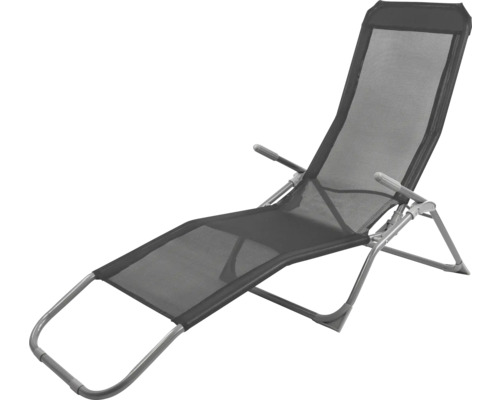 Sonnenliege GARDEN PLACE Bella 146 x 58 x 92 cm anthrazit, mit Liegefläche aus robustem Textilgewebe, Metallgestell, Klappfunktion für platzsparende Lagerung Sonnenliege GARDEN PLACE Bella 146 x 58 x 92 cm anthrazit, mit Liegefläche aus robustem Textilgewebe, Metallgestell, Klappfunktion für platzsparende Lagerung