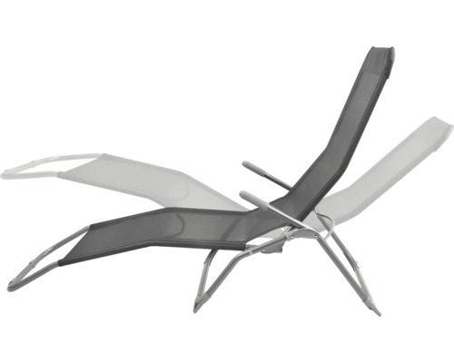 Verstellbare Gartenliege mit Gestell